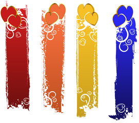 vector color banners set