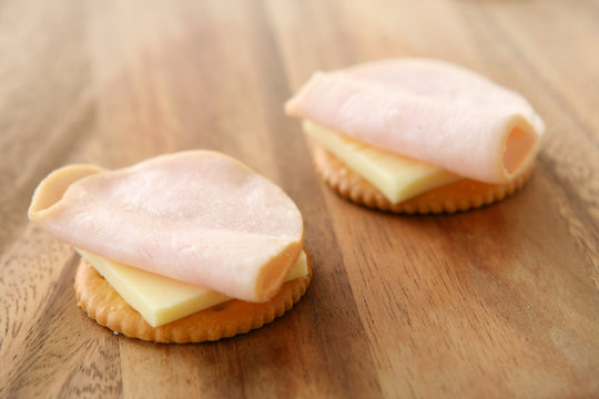 Ham and Cheese with Crackers