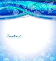 Abstract wavy vector design