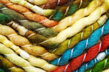 Green/Yellow Wool Close-up - Grün/Gelbe Wolle