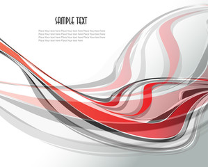 Abstract  transparent waves. Vector