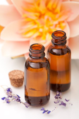 Massage oils and lotus flower