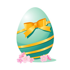 Osterei mit Schleife