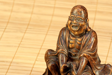 The monk saying a prayer