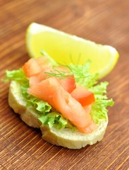 Lachs, Sandwich