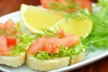 Lachs, Zitrone, Dill