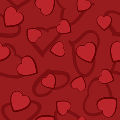 Valentine's day abstract seamless background