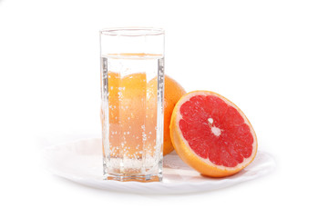Juicy red grapefruit