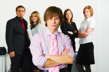 Young businessman team.