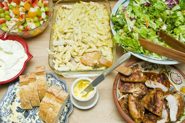 Buffet of tons of food
