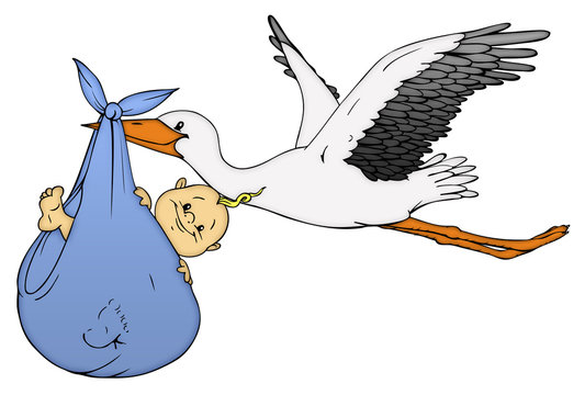 Baby, Klapperstorch, Geburt, Schwanger, Schwangerschaft