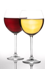 Red and white wine