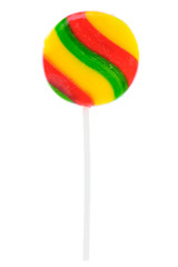 Single colorful lollipop