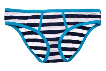 Striped panties isolated