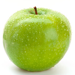 green apple isolated on white