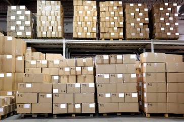 catron boxes in warehouse