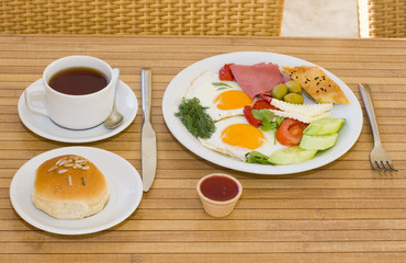 Served breakfast