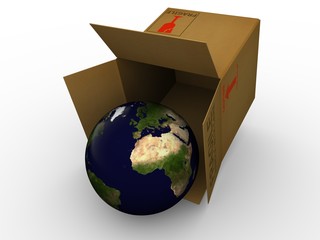Earth in box