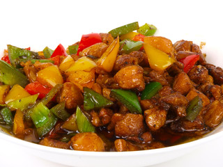 Chinese Fried Chicken with peppers