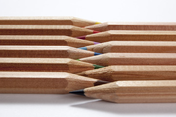 Group of colored pencils