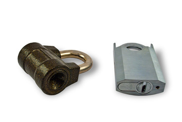 Two locks, the isolated image