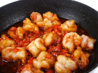 Dry Fried prawns