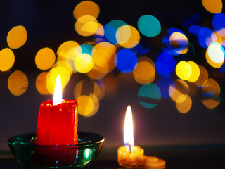 Candle (Christmas, new year, holiday)