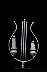 Candlestick decorative with candle