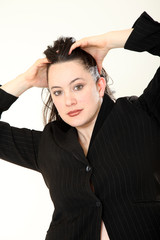 Fototapeta premium Beautiful Young Retro Model