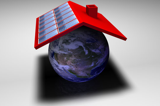 Solar - Dach - Erde