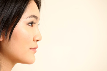 Naklejka premium Beautiful Young Asian Woman