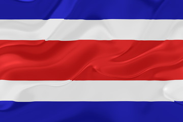 Flag of Costa Rica wavy