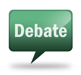 Speech bubble shaped icon 