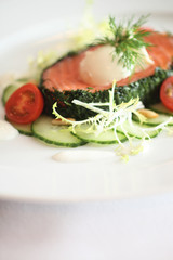 Food, Lachs mit Kraeuterkruste