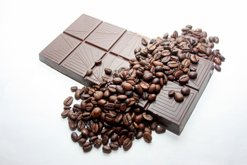 chcolat et grains de café
