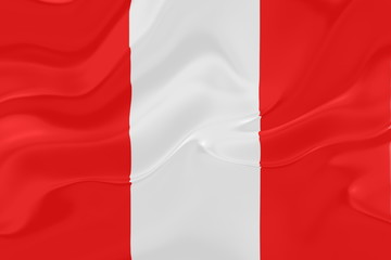 Flag of Peru wavy