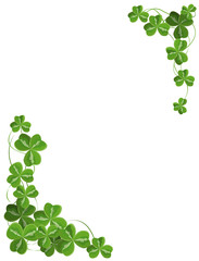 Shamrock corner ornament