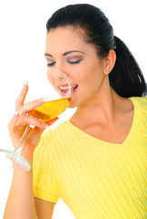 Girl Drinking Wine