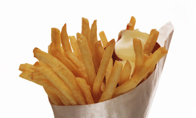 Pommes frites mit Mayonnaise
