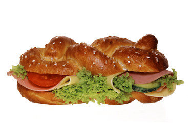 Sandwich mit Schinken und Käse