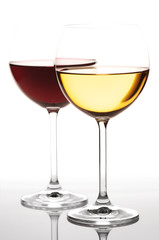Red and white wine