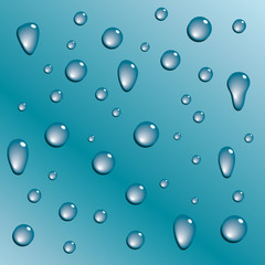 Background from the drops. Vector.