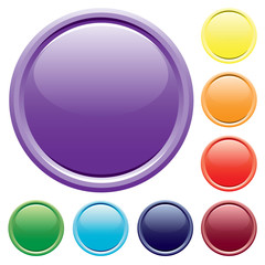 Varicolored buttons. Vector.