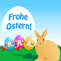 Osterkarte - Frohe Ostern!