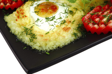 mashed potatos with vegetables