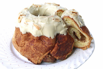 biscuit pie on white dish