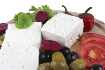 goat cheese served
