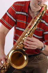 Fototapeta premium Saxophonspieler
