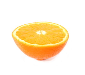 half of orange fruit