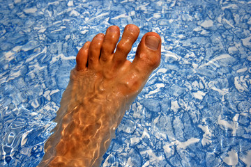 Fuß Wasser